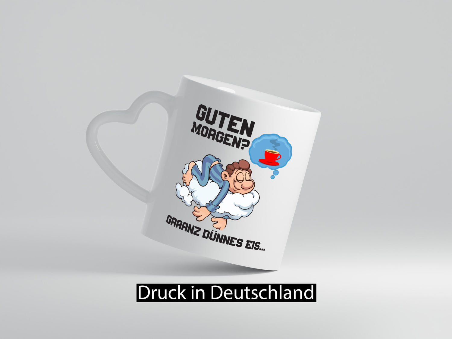 Ganz dünnes Eis | Morgenmuffel Tasse Kaffeetrinker Geschenkidee Humor