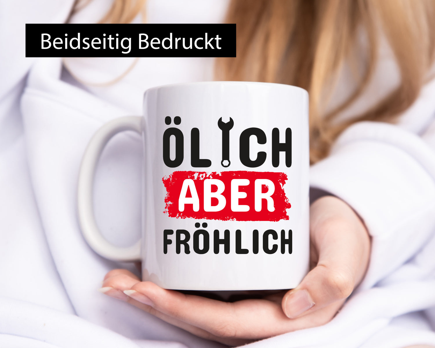 Ölich aber fröhlich | Werkstatt Tasse Mechaniker lustig Humor Geschenkidee