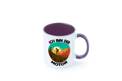 Ich bin der Motor | Mountainbiking Fahrrad Berge Geschenkidee Humor Tasse