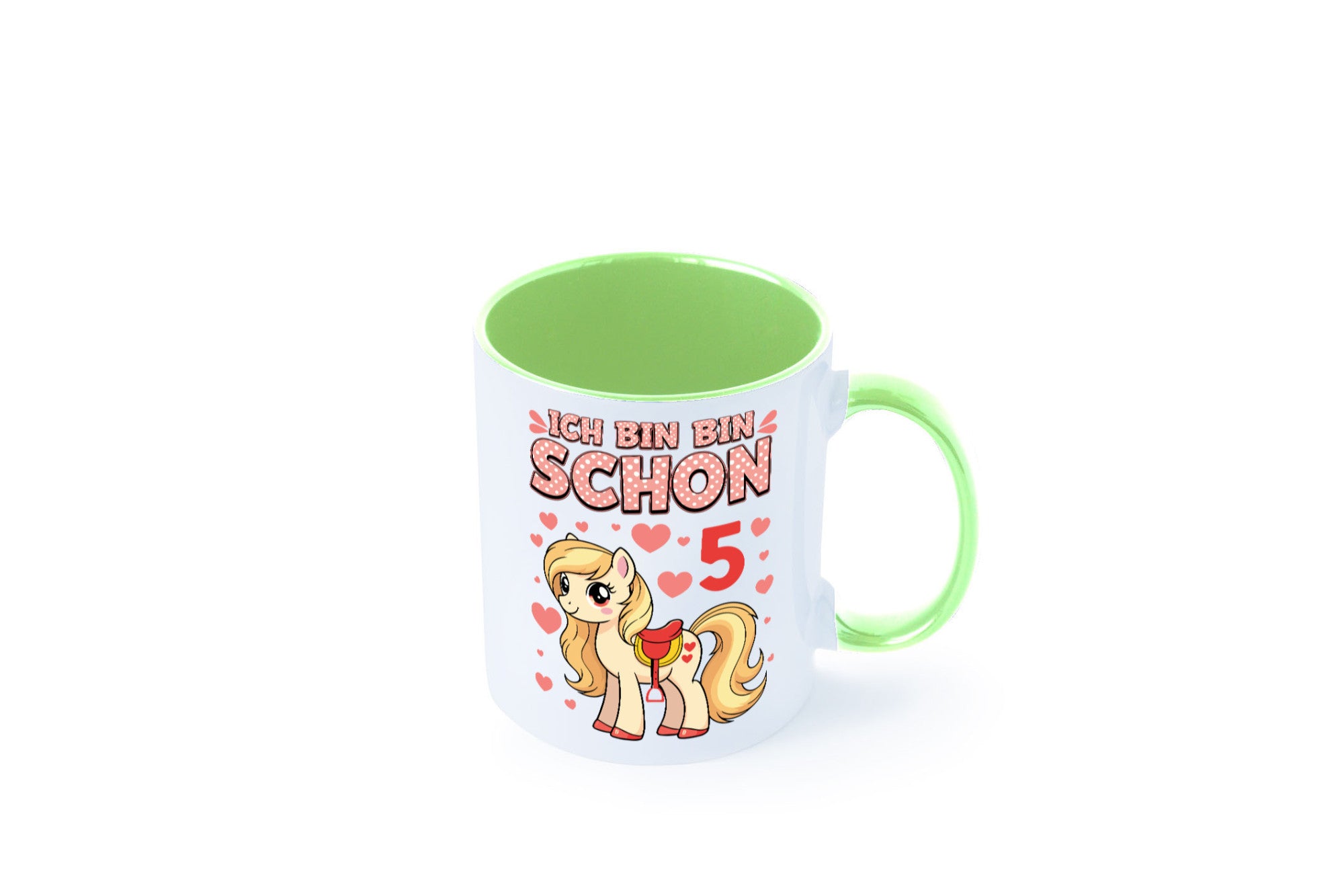 5. Geburtstag | 5 Jahre Mädchen Reiten Pony Humor Geschenkidee Tasse