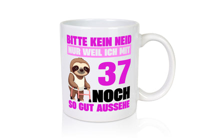 37. Geburtstag | Bitte kein neid Faultier 37 Jahre Geschenk Geschenkidee