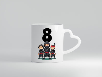 8. Geburtstag | 8 Jahre Ninja Geschenkidee Humor Tasse