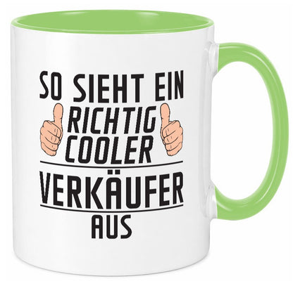 Richtig Cooler Verkäufer | Kollege Verkaufsjob Humor Arbeit Kollegen Büro Tasse