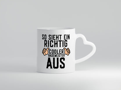 Richtig cooler Bademeister | Daumen hoch Schwimmbad lustig Humor Geschenkidee
