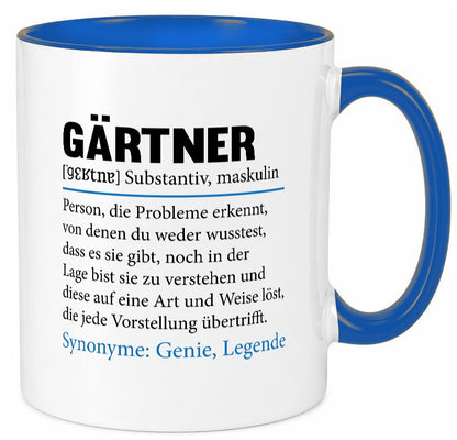 Gärtner | lustig Gartenbau Beruf Spruch Arbeit Kollegen Büro Geschenk Tasse