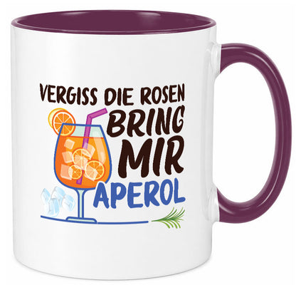 Bring mir Aperol | Rosen Paar Party Geschenkidee Humor Tasse