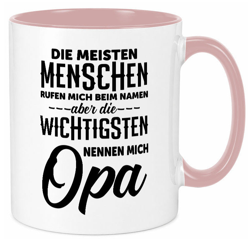 Die wichtigsten nennen mich Opa | Großvater Enkelkinder lustiger Spruch Tasse