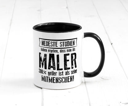 Neuste Studien: Maler | Malerei lustig Humor Geschenkidee Geschenk Tasse