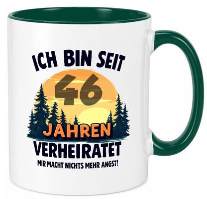 Ich bin Verheiratet | 46. Hochzeitstag Ehepaar Geschenkidee Humor Tasse