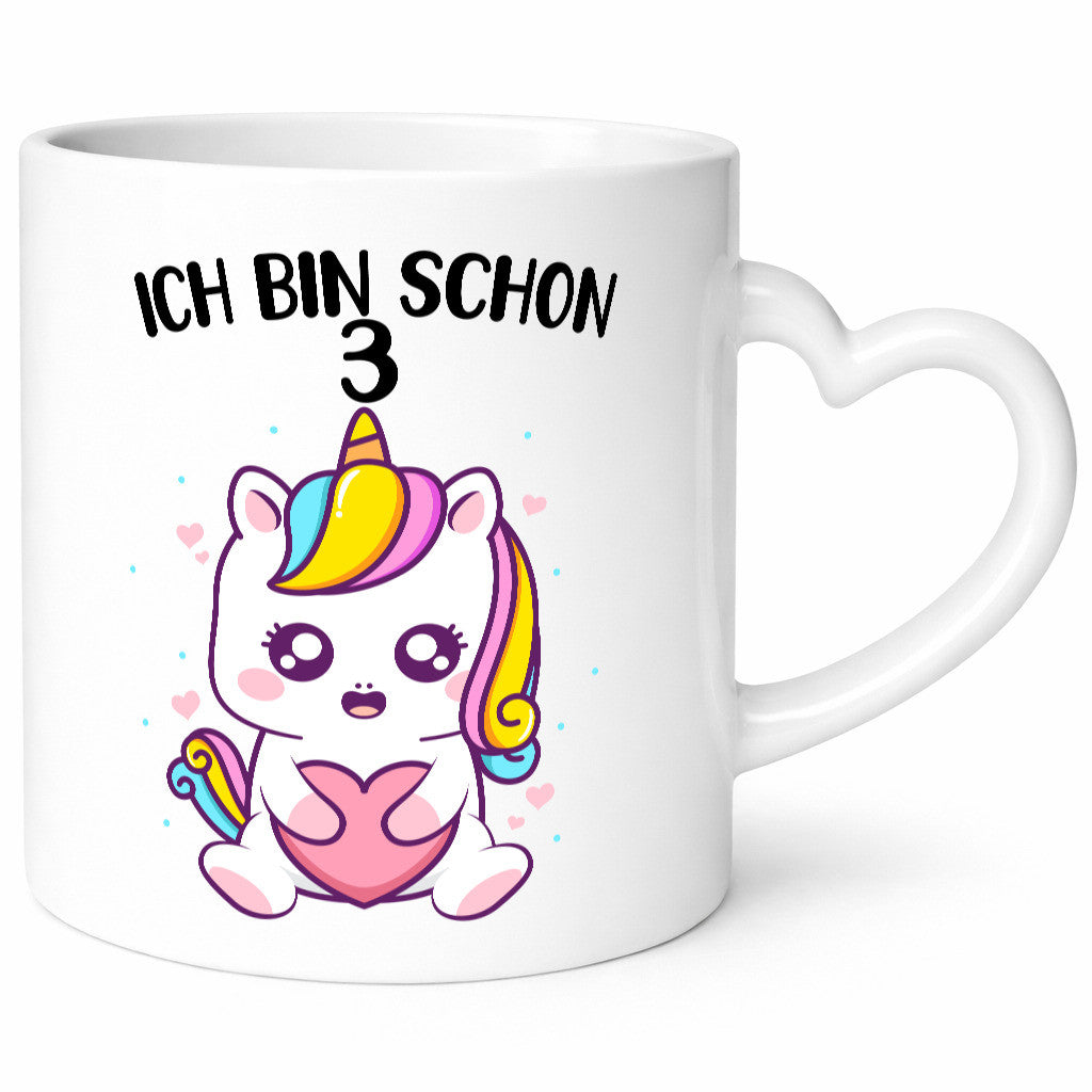 3. Geburtstag | Ich bin schon 3 Jahre Einhorn Mädchen lustig Geschenkidee