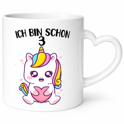 3. Geburtstag | Ich bin schon 3 Jahre Einhorn Mädchen lustig Geschenkidee