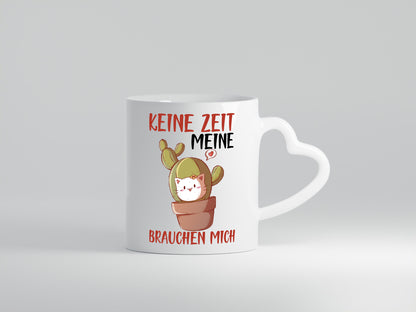Keine Zeit meine Katzen brauchen mich | Kaktus Geschenk Tierliebhaber Humor