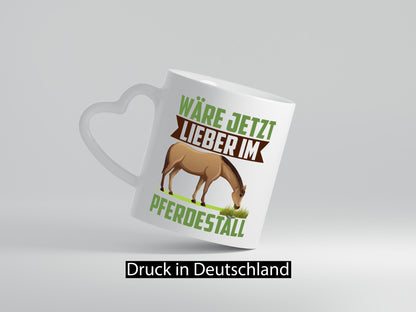 Wäre jetzt lieber im Pferdestall | Pferdeliebhaber Reithof Geschenk Humor