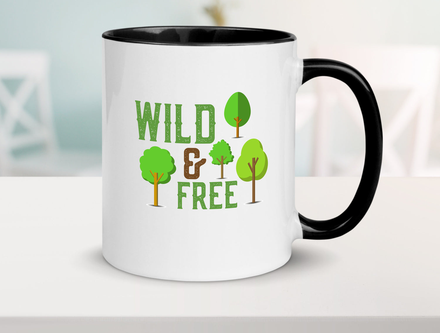 Wild and free | Freiheit Camper Hobbycamper Geschenkidee Humor Tasse