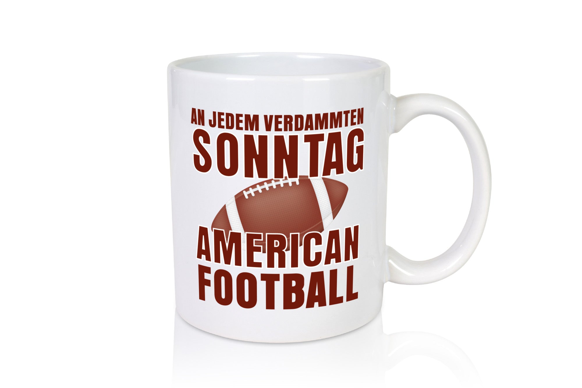 American Football | Sportfan Motiv jeden Sonntag Humor Geschenkidee Tasse