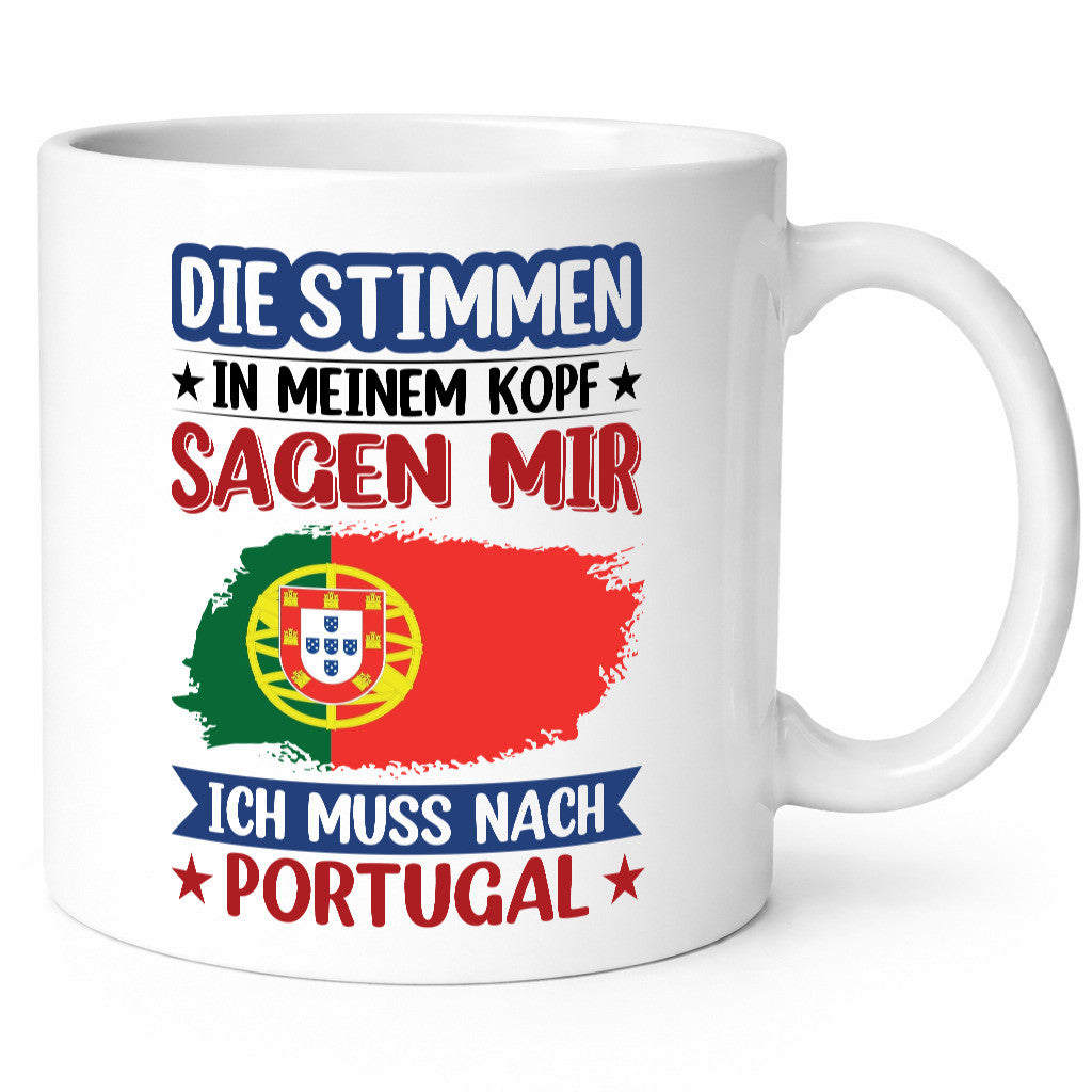 Portugal | Urlaub Stimmen in meinem Kopf Traumland v2 Geschenk Humor