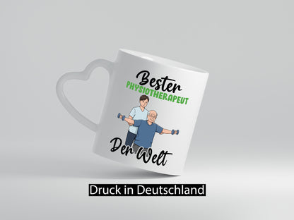 Bester Physiotherapeut v3 Geschenk Humor Geschenkidee lustiger Spruch Tasse