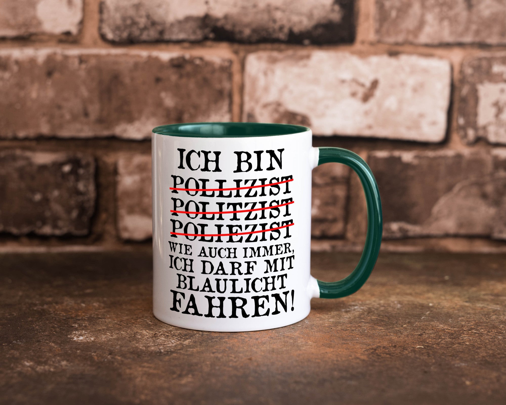 Ich bin Polizist | Blaulicht Polizei Beruf Streife lustig Arbeit Kollegen Büro