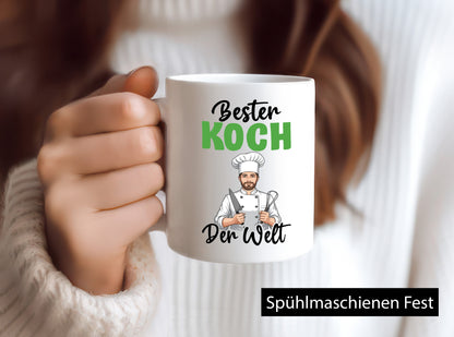 Bester Koch | Chefkoch v2 Humor Arbeit Kollegen Büro Geschenkidee Tasse