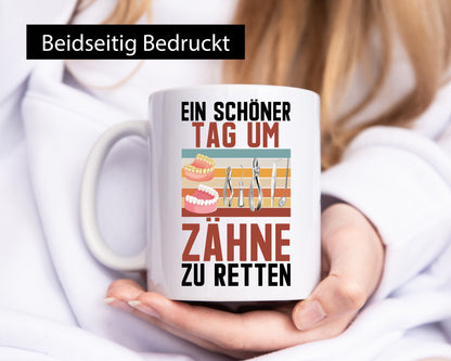 Ein schöner Tag um zähne zu retten | Zahnarzt Geschenk Humor Geschenkidee