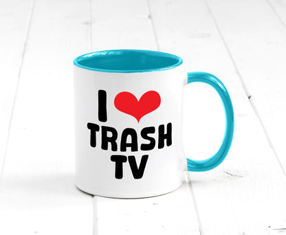 I love Trash TV | v2 lustig Humor Geschenkidee Geschenk Tasse