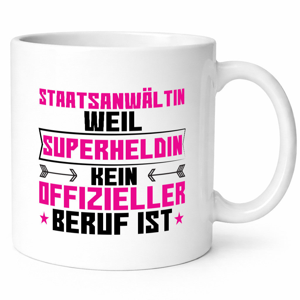 Superheldin Staatsanwältin | Anwältin Humor Geschenkidee Tasse