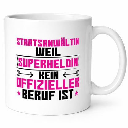 Superheldin Staatsanwältin | Anwältin Humor Geschenkidee Tasse