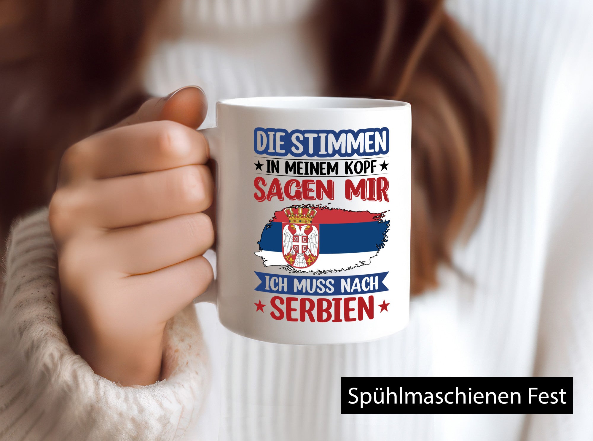 Serbien | Urlaub Stimmen in meinem Kopf Traumland v2 Geschenk Humor