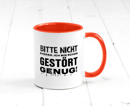 Ich bin schon gestört lustiger Spruch Geschenk Humor Geschenkidee Tasse