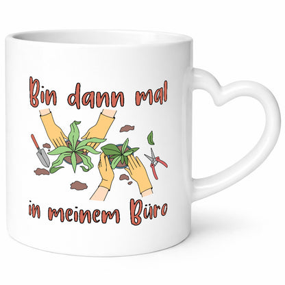 Bin im Büro | Gartenarbeit Pflanzen Humor Witz Geschenkidee Arbeit Kollegen