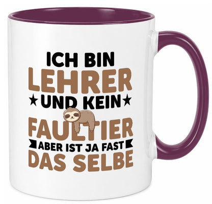 Ich bin kein Faultier: Lehrer | Schule Beruf Schüler Humor Arbeit Kollegen Büro