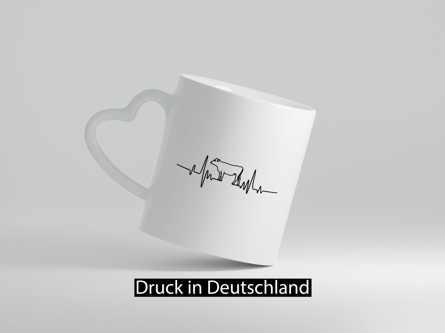 Kuh Herzschlag | Bauer Kühe Landwirt Tier Humor Tierliebhaber Geschenkidee Tasse