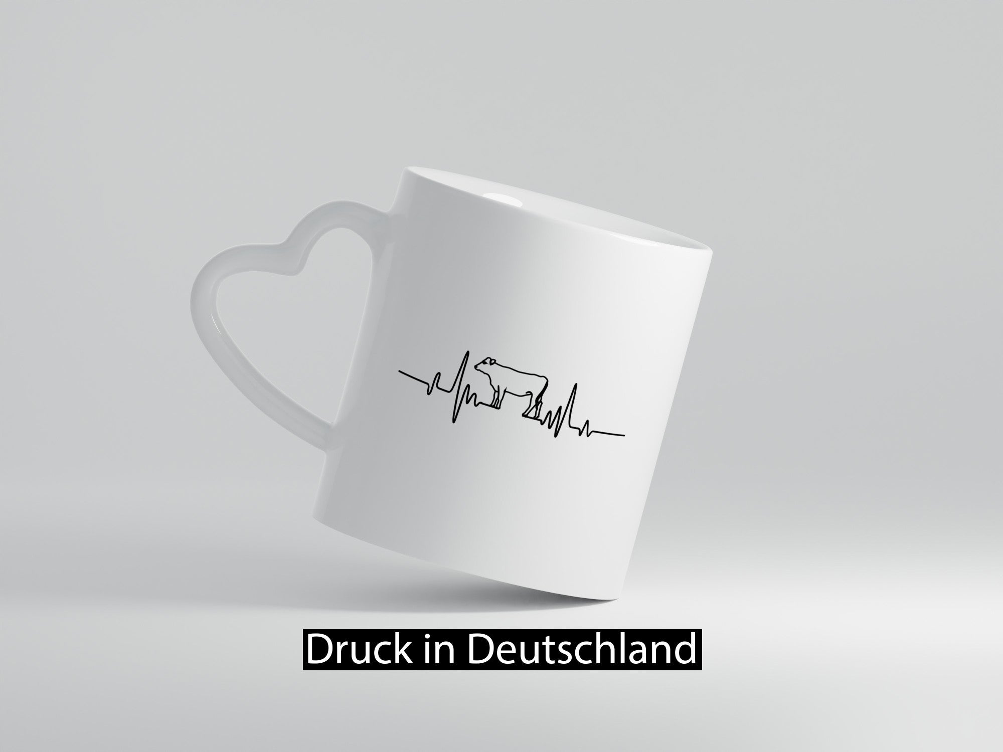 Kuh Herzschlag | Bauer Kühe Landwirt Tier Humor Tierliebhaber Geschenkidee Tasse
