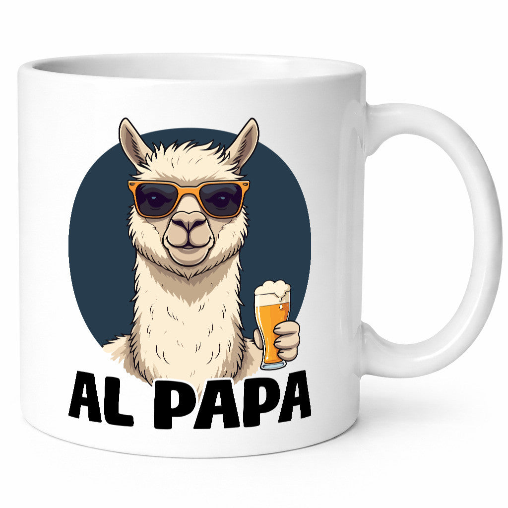 Al Papa | Lama Alpaka Vatertag Bier Liebhaber lustiger Spruch Geschenk Familie