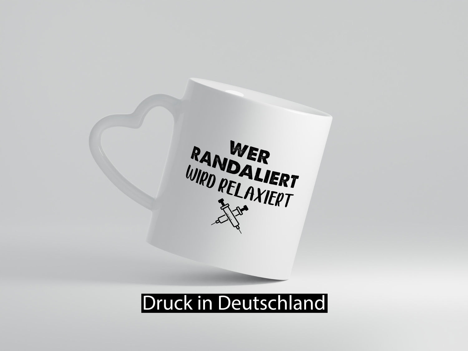Wer randaliert wird relaxiert | Spritzer Humor Geschenkidee Tasse