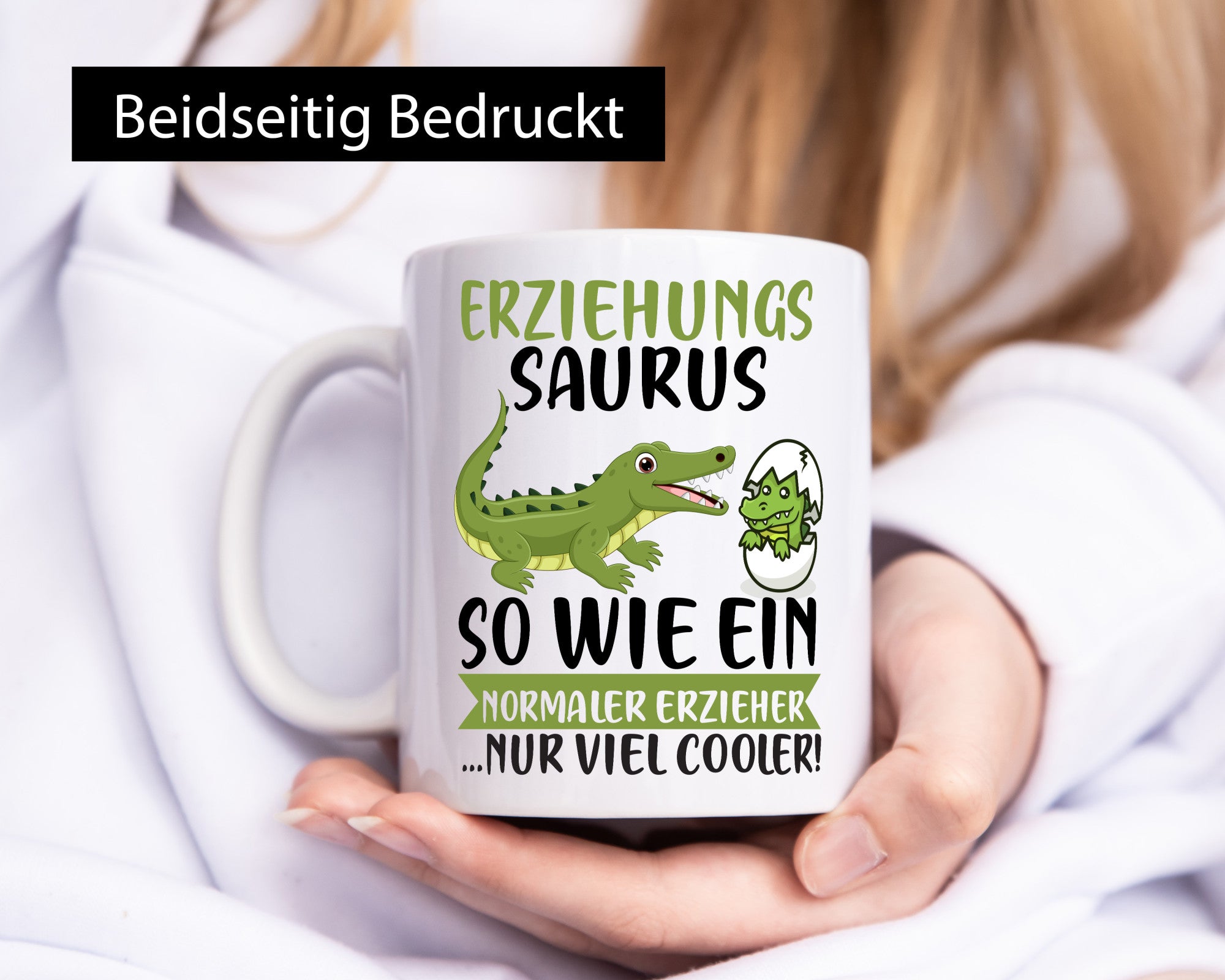 Erziehungsaurus | Kindergärtner Erzieherin Erzieher Humor Geschenkidee Tasse