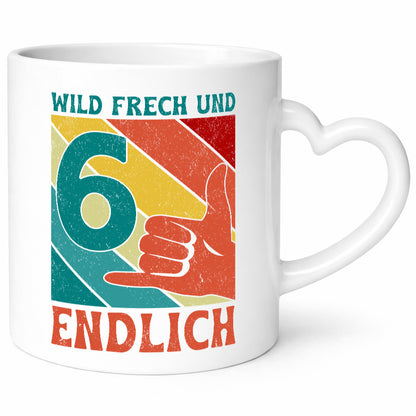 6. Geburtstag | 6 Jahre Wild und Frech Geschenk Geschenkidee lustiger Spruch