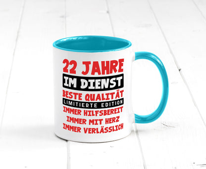 22 Jahre im Dienst | Jubiläum Arbeit v9 lustiger Spruch Geschenk Kollegen Büro