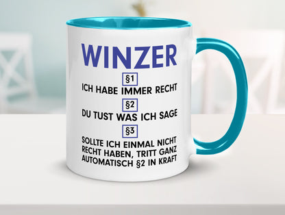 Ich habe immer Recht Winzer | Weinbauer Wein lustig Humor Geschenkidee Geschenk