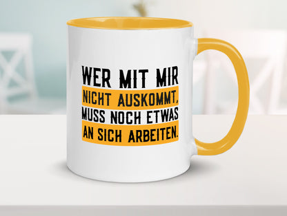 Wer mit mir nicht auskommt | Selbstbewusst lustiger Spruch Geschenk Humor