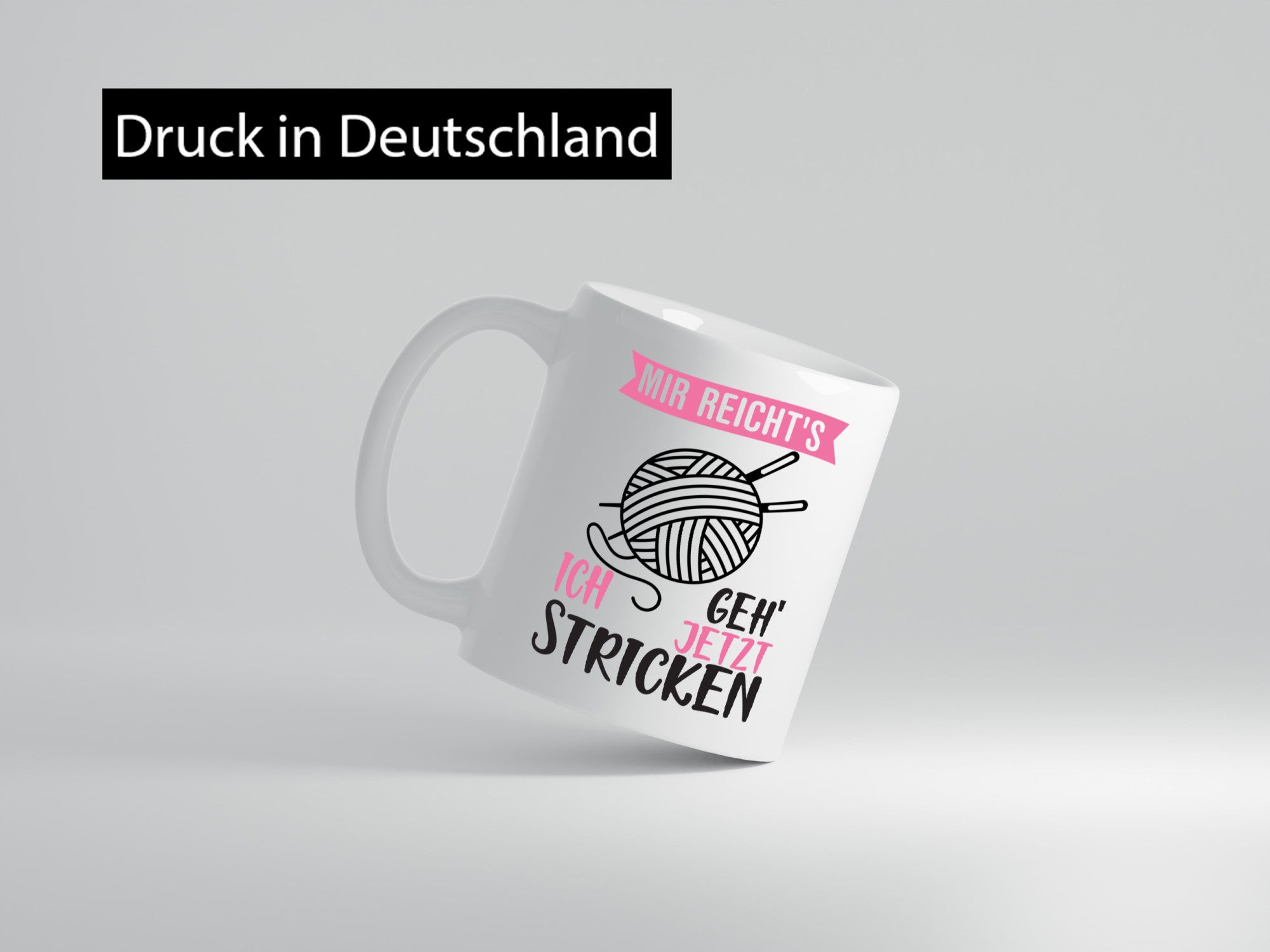 Ich geh` jetzt stricken | Strickzubehör Freundin lustiger Spruch Geschenk Humor