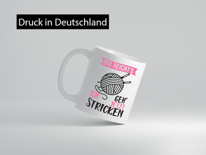 Ich geh` jetzt stricken | Strickzubehör Freundin lustiger Spruch Geschenk Humor