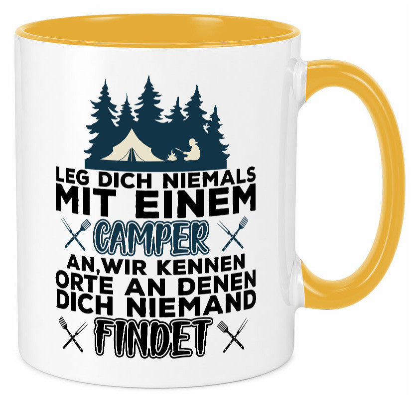 Camper Humor | Spruch Tasse Camping schwarzer Geschenk Geschenkidee lustiger