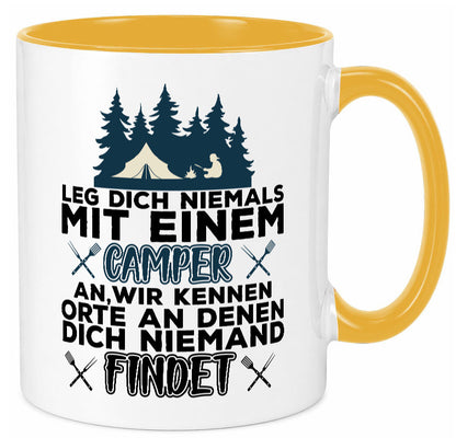 Camper Humor | Spruch Tasse Camping schwarzer Geschenk Geschenkidee lustiger