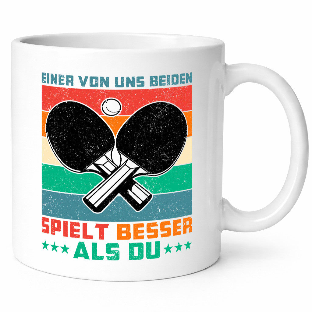 Einer von uns beiden spielt besser | Tennis Tischtennis lustig Humor