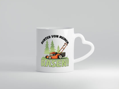 Runter von meinem Rasen | Garten Rasenmäher v2 lustig Humor Geschenkidee