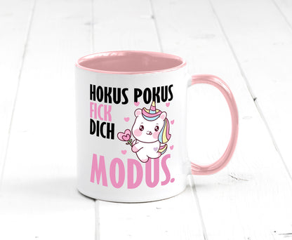 Hokus Pokus lustiger Spruch Geschenk Humor Geschenkidee Tasse