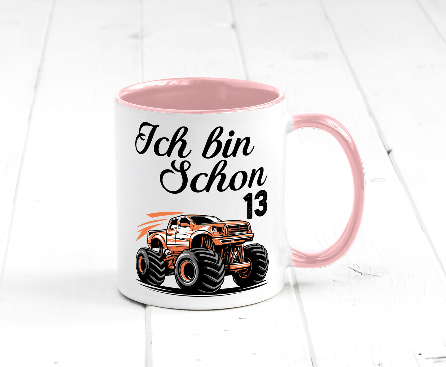 13. Geburtstag | Monster truck 13 Jahre Geschenkidee Humor Tasse