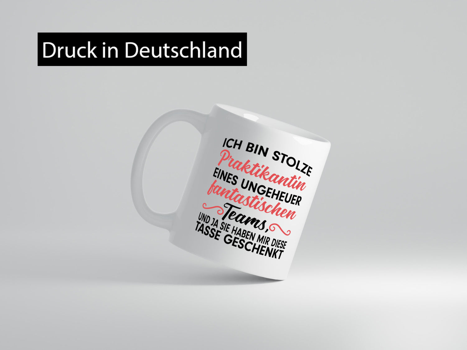 Stolze Praktikantin | Arbeitswelt Tasse Praktikum Geschenk Arbeit Kollegen Büro