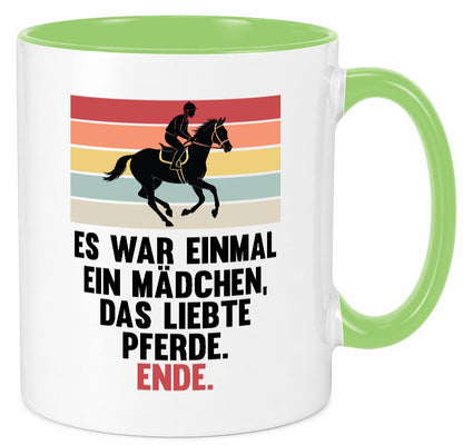 Es war einmal ein Mädchen das Liebte Pferde | lustig Humor Geschenkidee Tasse